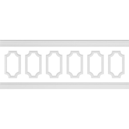 Ekena Millwork Wainscot Paneling Kit, Urethane, 94-1/2 in L, Factory Primed WPKUSC071P036